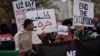 People in Vilnius march in solidarity with Gaza