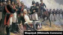 А. Шепелюк "Кутузов на командном пункте в день Бородинского сражения". 1951